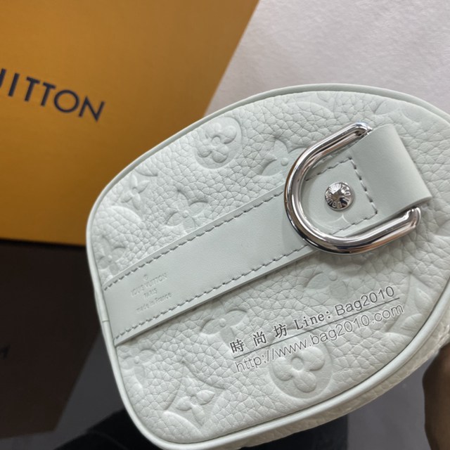 Lv路易威登2023專櫃新款Keepall Bandoulière25手袋 LV壓紋Taurillon皮革手提肩背男包 M23129 ydh5205